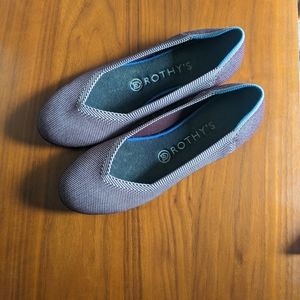 Rothy's The Flat Purple Cap Toe